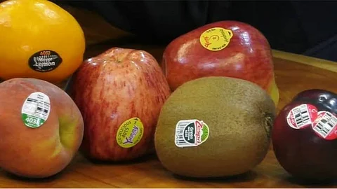 Sticker Apple, Orange