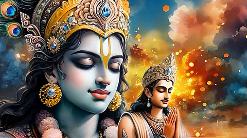 sri krishna with Dharma