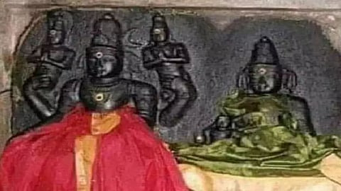 ஸ்ரீ மாகாளீஸ்வரர் திருக்கரங்களில் ராகு, கேது