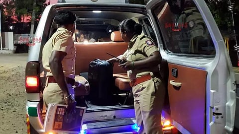 Police check during election