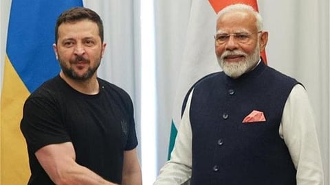 Ukrain President With Modi