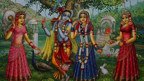 Lord shiva disguised as women to meet lord krishna