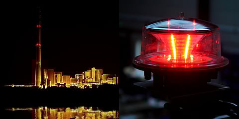 Do you know why tall towers have red lights?