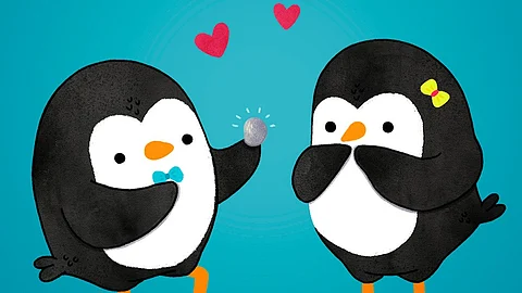 Pebbling' is a cute way to express love!