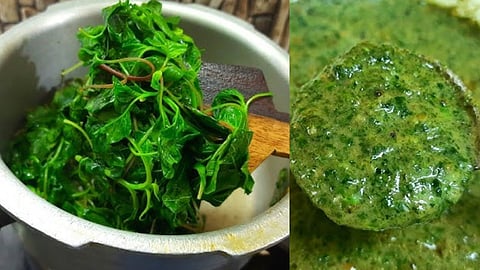 குக்கரில் சமைக்கப்படும் கீரை