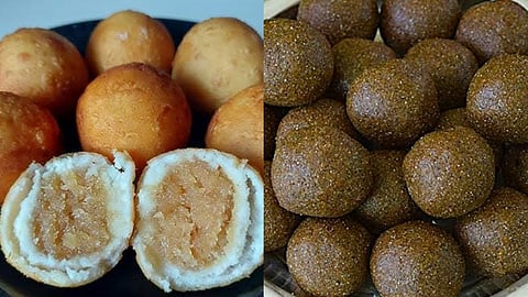 Pala Munjalu and Kauppukavani arisi ladoo recipes.