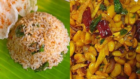 Andhra Special Nalla Karam Podi Sadam with Masala Mochai Recipe!