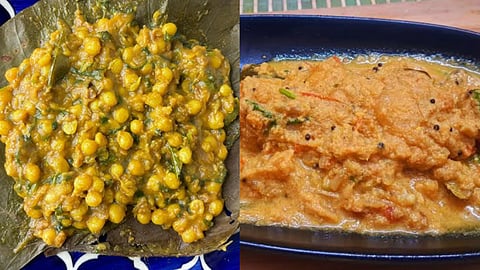Let's make Kancheepuram sundal-poricha potato curry!