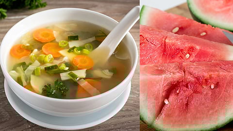 fruits and vegetable soups