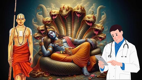 Srirangam Ranganathaswamy and Dhanvantari