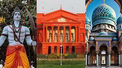 Shouting Jai Shriram inside the mosque