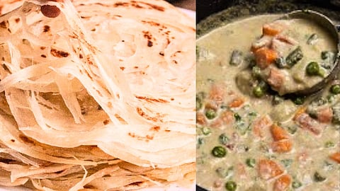 parotta with veg kuruma