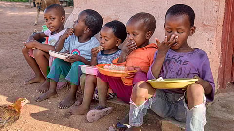 Poor Hungry children