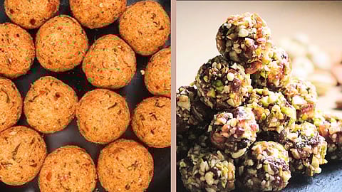 Delicious Kola Balls, Stuffed Dry Fruit Balls!