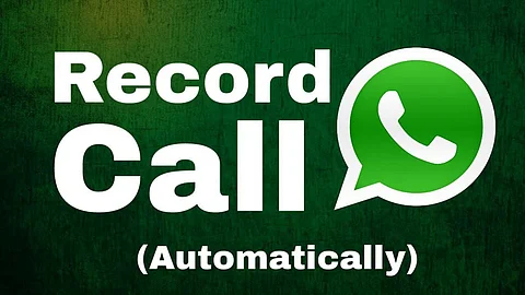 WhatsApp call record