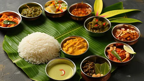 banana leaf feast