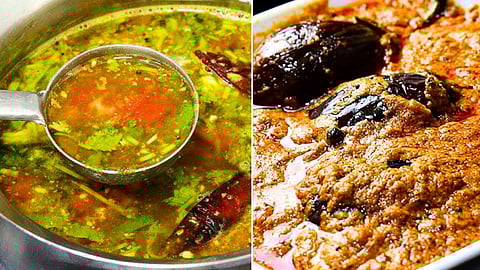 tasty rasam - brinjal gravy...