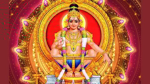 At 7 levels in 7 temples - Idol of Ayyappan!