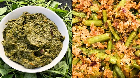 Healthy Keerai Kadayal with Kothavarangai Poriyal!
