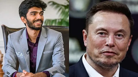 Gukesh amd Elon musk