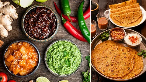 Some different types of chutneys that are spicy!