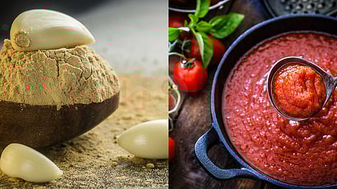 delicious tomato-garlic dip!