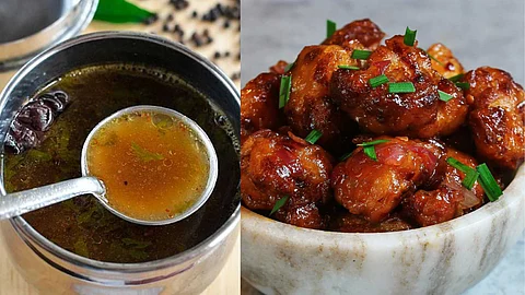 Pepper Cumin Rasam and Cauliflower Roast