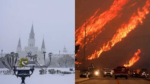 Snowstorms and Wildfires