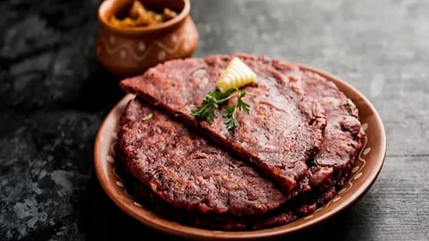 sweet potato ragi chapati