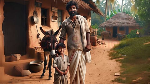 Father - Son - Donkey