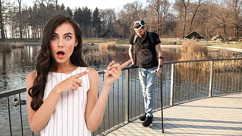 Paralyzed man walking