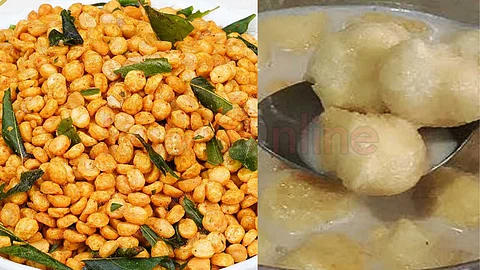 Ghee kadalaiyum coconut milk kunukku...