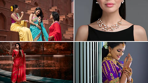 Dresses and jewellery