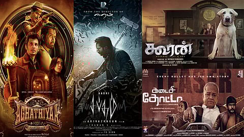 Aghathiyaa, Sabdham, kooran, Kadaisi Thotta films