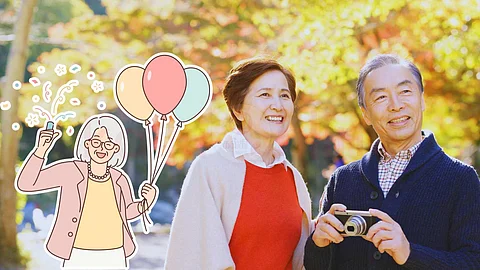 Happy old people