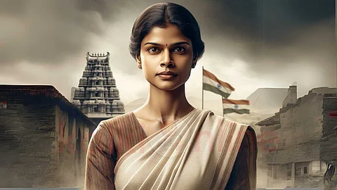 Brave woman