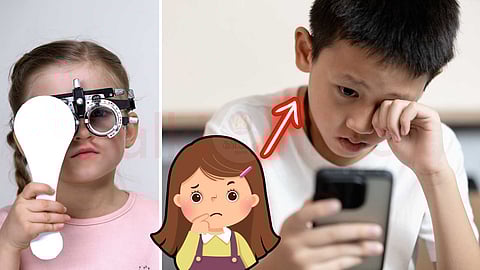 Children have vision problems