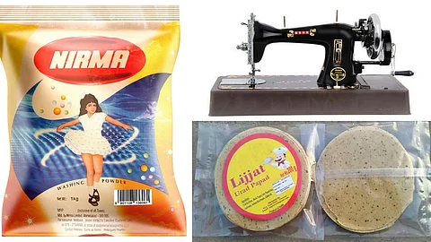 Usha Sewing Machine, Nirma Washing Powder, Lijjat Papad