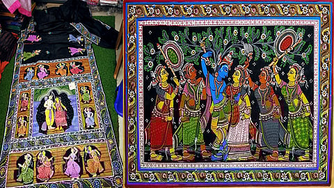 Pattachitra fabric painting