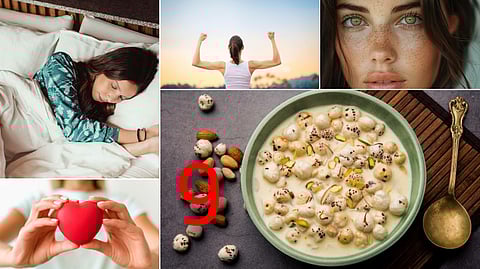 Lotus seeds + milk.