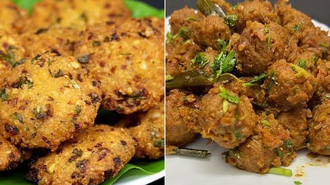 tapioca masala vada-soya chukka