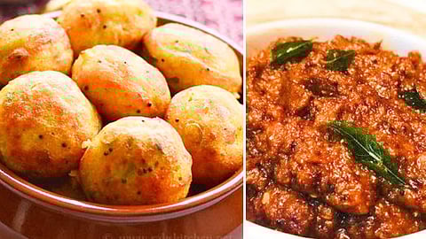Masala paniyaram and onion thokku recipe!