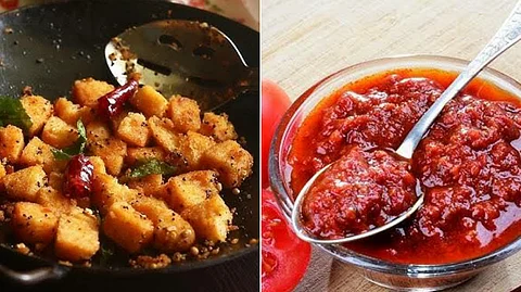 Super tasty ghee powder idli-tomato dip recipes!