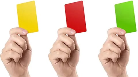 penalty card colors