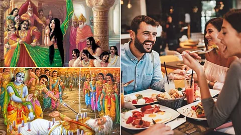 why wise people of that time did not like to eat out?