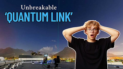 Quantum satellite communication link