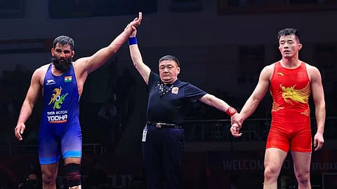 2025 Asian Wrestling Championships - Sunil Kumar wins bronze medal