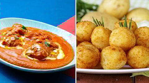 Mushroom Masala Adai - Spiced Potato Balls!