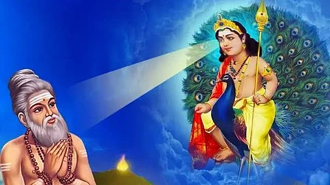 Lord muruga and arunagirinathar