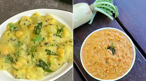 delicious pumpkin-radish chutney